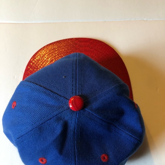 New League Snap Back Hat Glossy Lid American Flag - Picture 9 of 12